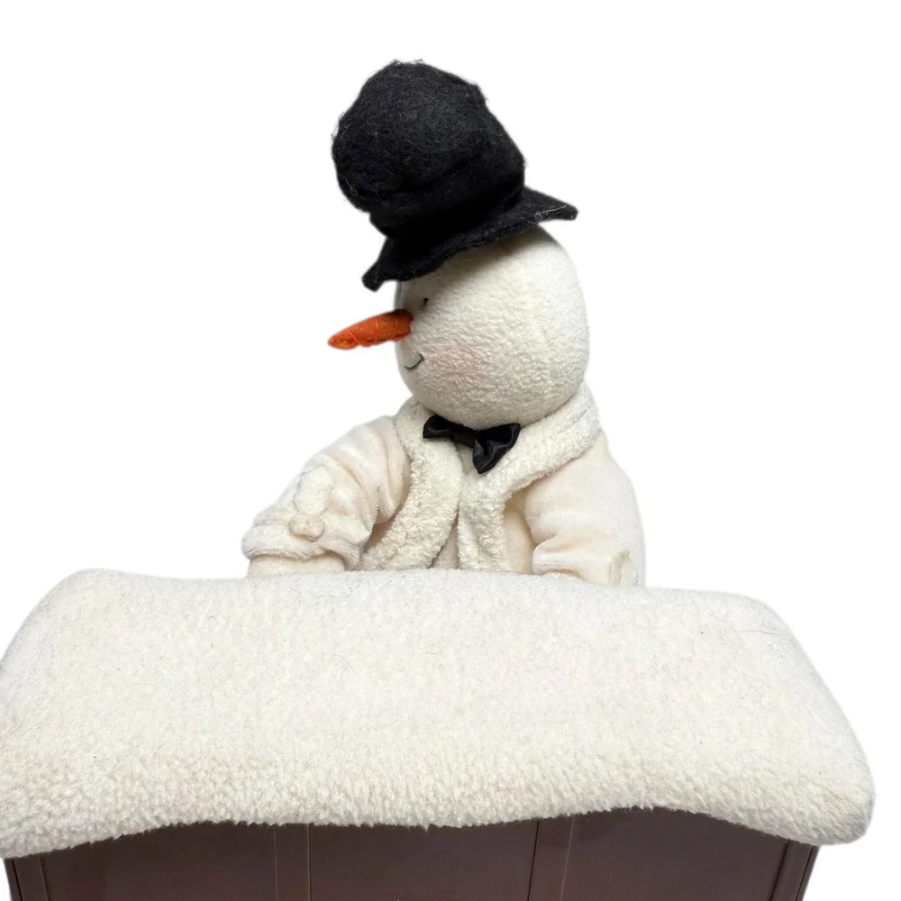 Hallmark Jingle Pals Plush Snowman Playing Piano NOT WORKING For Parts